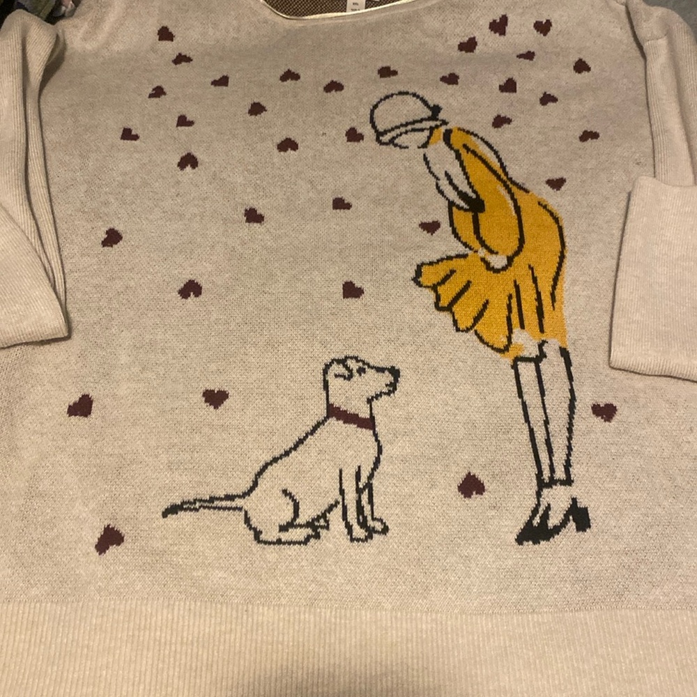 Super cute sweater thick and warm. Size xxl worn only a handful of times